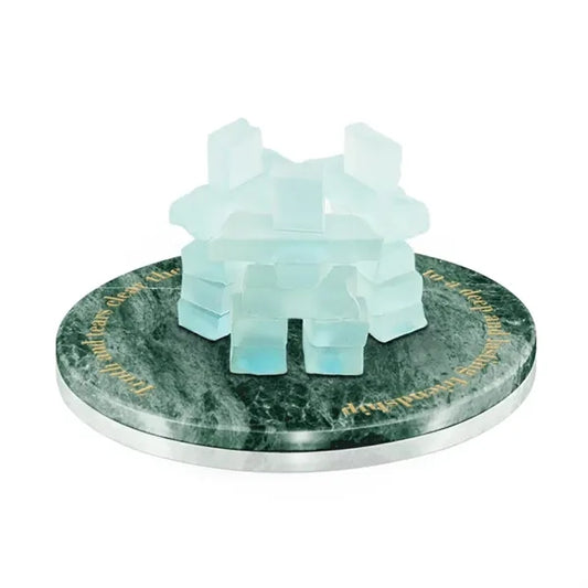 Friendship Ring Award - Marble with 3 Inukshuks