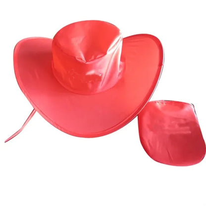 Custom Polyester Foldable Cowboy Hat In Pouch
