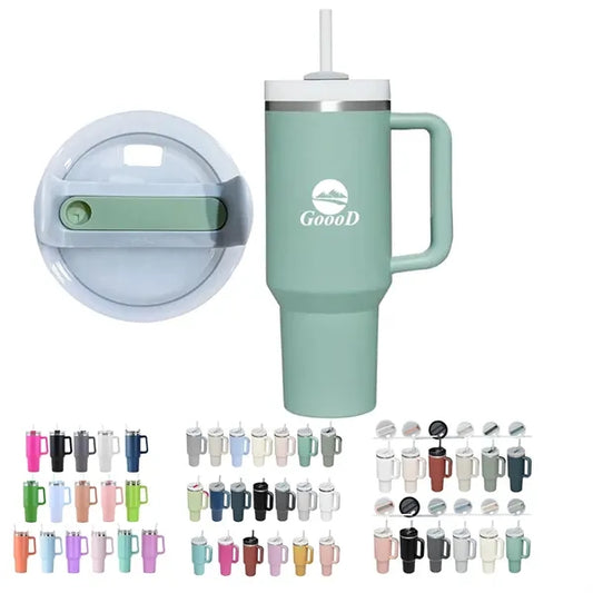 40Oz Stainless Steel Vacuum Insulated Tumbler with Lid Straw