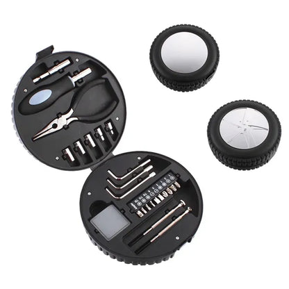 Portable Repairing Multifunction Tire Shaped Tool Set Kit