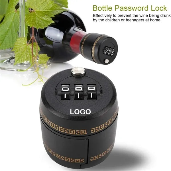 Combination Lock for Wine and Liquor Bottle