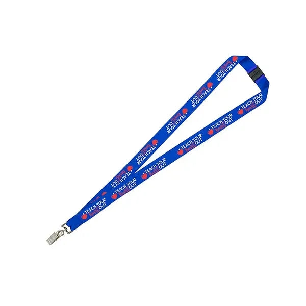 3/4" Import Air Ship Recycled RPET Silkscreen Lanyard