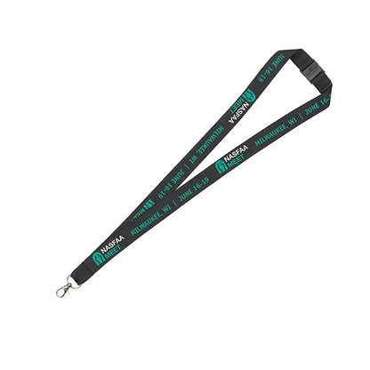 3/4" Import Air Ship Recycled RPET Silkscreen Lanyard