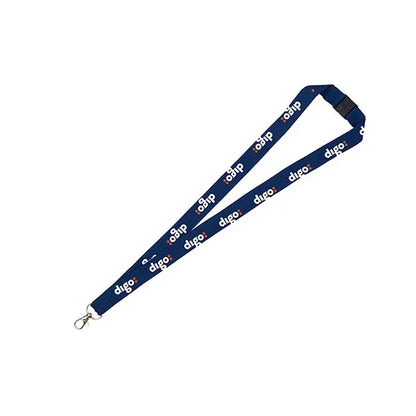 3/4" Import Air Ship Recycled RPET Silkscreen Lanyard