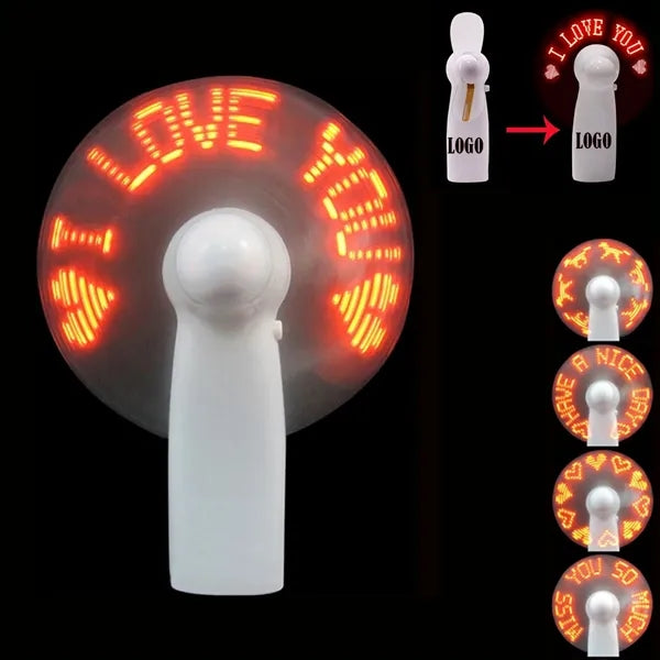 Portable LED Flash Fan