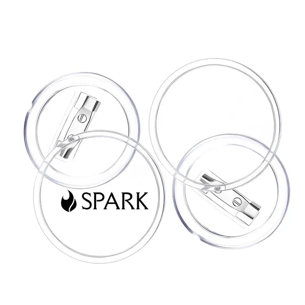 Clear Button Pins For Crafts