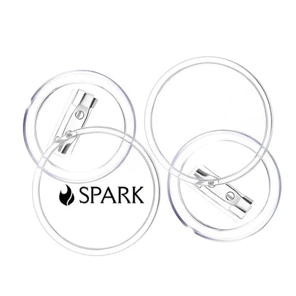 Clear Button Pins For Crafts
