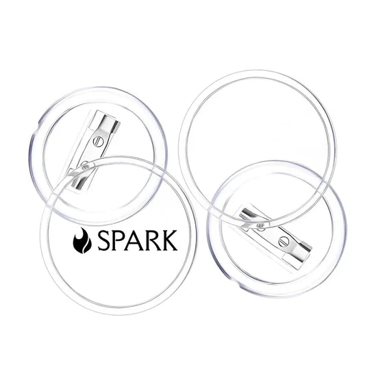 Clear Button Pins For Crafts