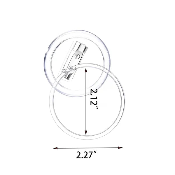 Clear Button Pins For Crafts