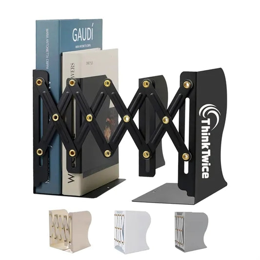 Adjustable Metal Bookend Organizer