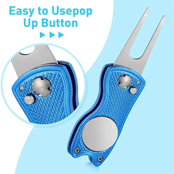 Stainless Steel Foldable Golf Divot Tool