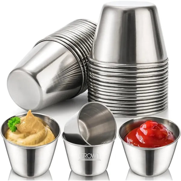 Stainless Steel Sauce and Dip Cups
