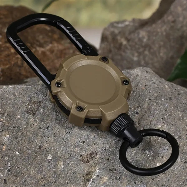Retractable Magnetic Carabiner Keychain Clip