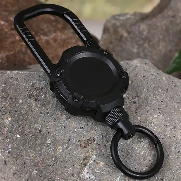 Retractable Magnetic Carabiner Keychain Clip