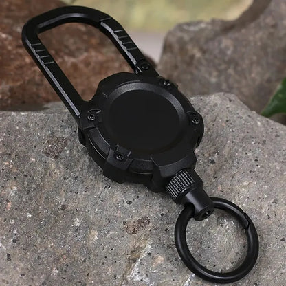 Retractable Magnetic Carabiner Keychain Clip