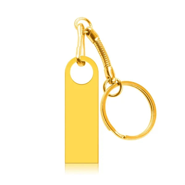 High-Speed USB 3.0 Metal Flash Drive with Keychain