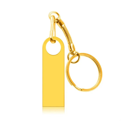 High-Speed USB 3.0 Metal Flash Drive with Keychain