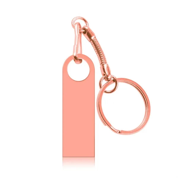 High-Speed USB 3.0 Metal Flash Drive with Keychain