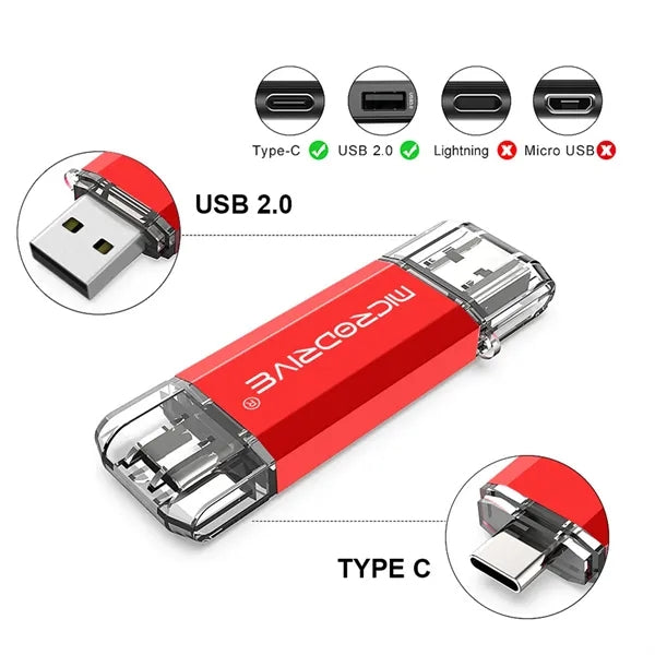 Dual Interface USB C Flash Drive