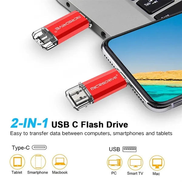 Dual Interface USB C Flash Drive