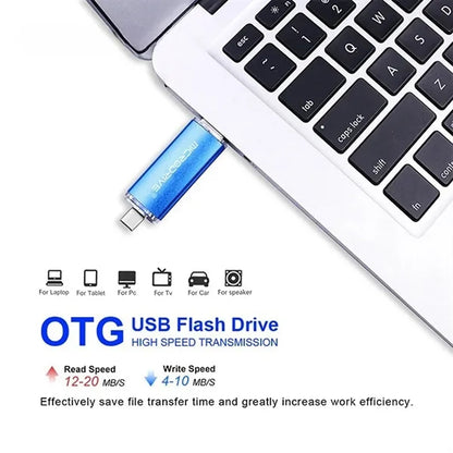 Dual Interface Metal USB C Flash Drive