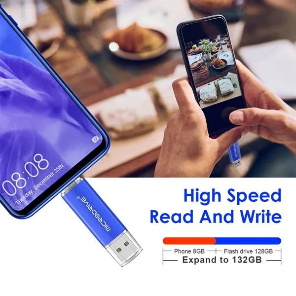Dual Interface Metal USB C Flash Drive