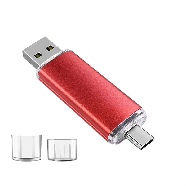 Dual Interface Metal USB C Flash Drive