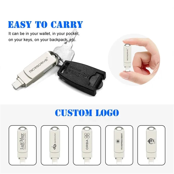 Dual Interface Metal USB 3.0 Flash Drive