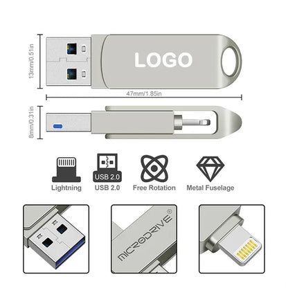 Dual Interface Metal USB 3.0 Flash Drive