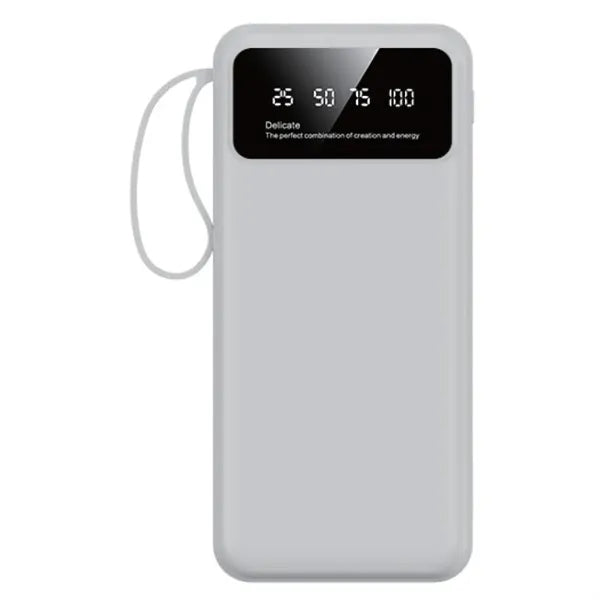 LED Display 8000 mAh Power Bank with Flashlight