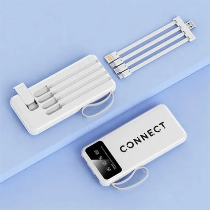 LED Display 8000 mAh Power Bank with Flashlight