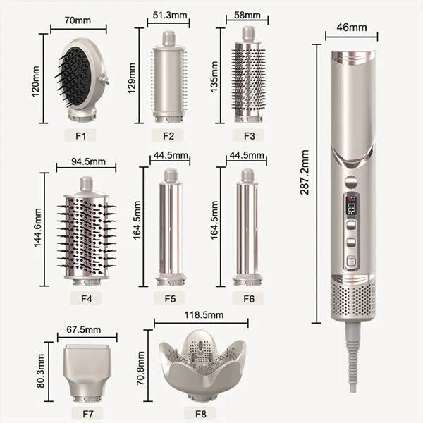 8-In-1 Folding Hair Dryer