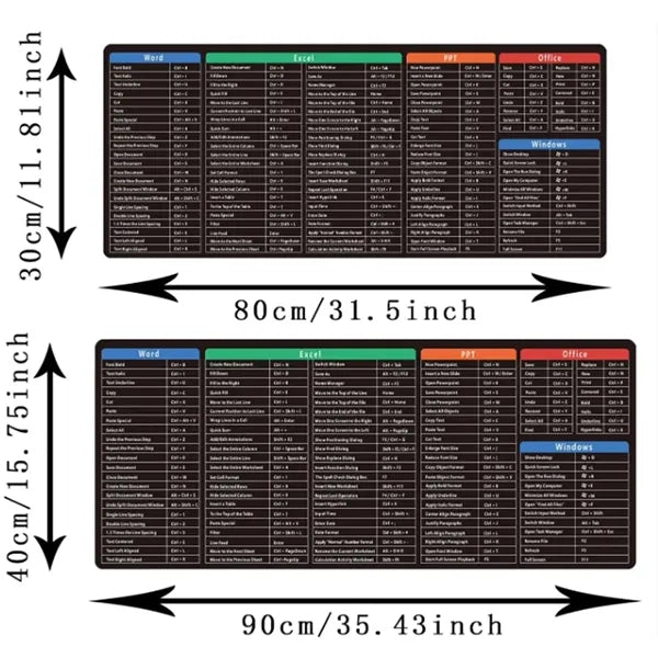 Windows Shortcuts Mouse Pad