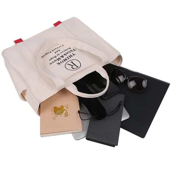 Letter Print Shoulder Tote Bag