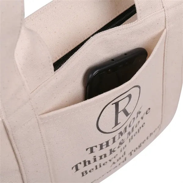 Letter Print Shoulder Tote Bag