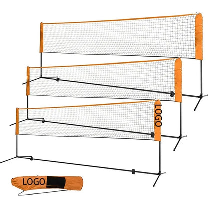 Portable Adjustable Height Badminton Net Set