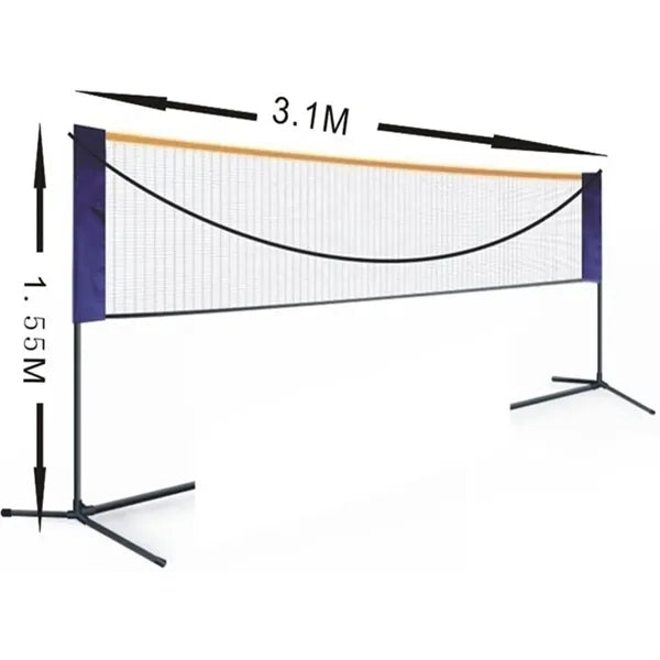 Portable Adjustable Height Badminton Net Set