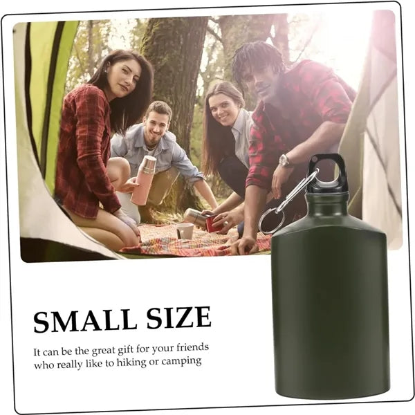 Outdoor Flat Kettle Carry Camping With Hook Sports
