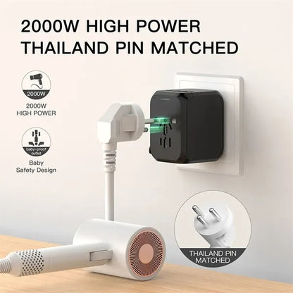 European To American Multi Port Conversion Socket