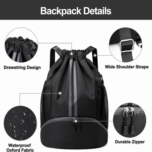 Sports Swim Gym Drawstring Backpack
