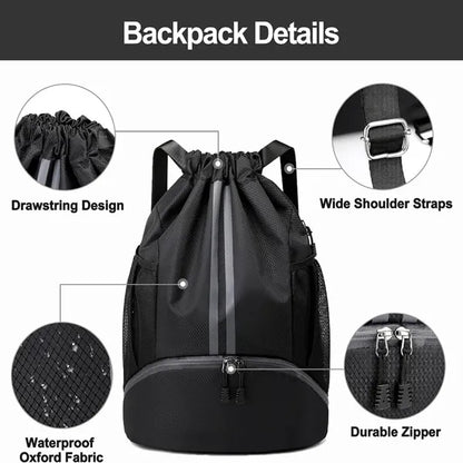 Sports Swim Gym Drawstring Backpack
