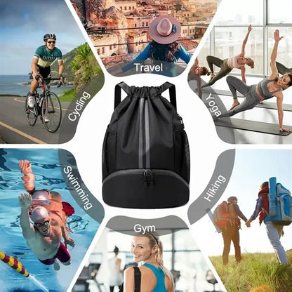 Sports Swim Gym Drawstring Backpack