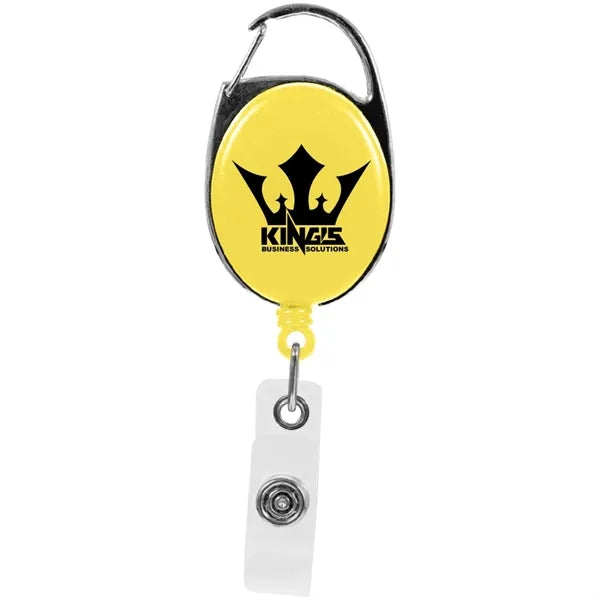 Oval Carabiner Retractable Badge Reel