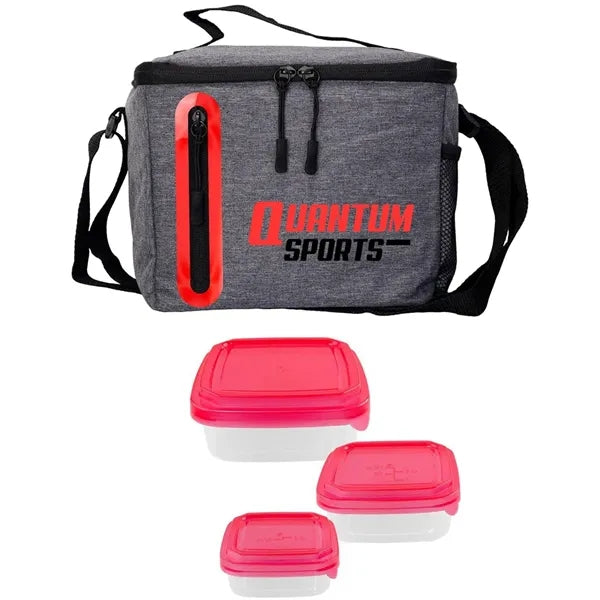 Portion Control Oval Cooler Lunch Set