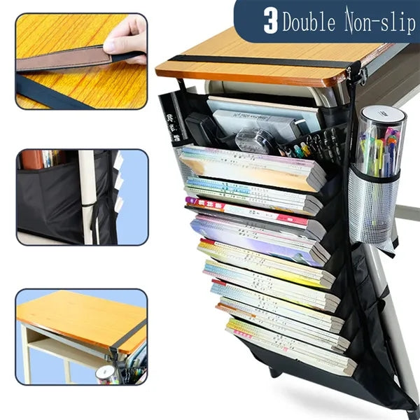 Multi-Pocket Desk-Side Mount Hanging Caddy Storage