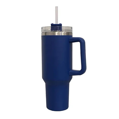 40 oz. Stainless Vacuum Insulated Mug w/ Handle, Lid & Straw
