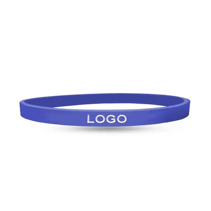 1/4" Debossed Color Filled Wristband-H