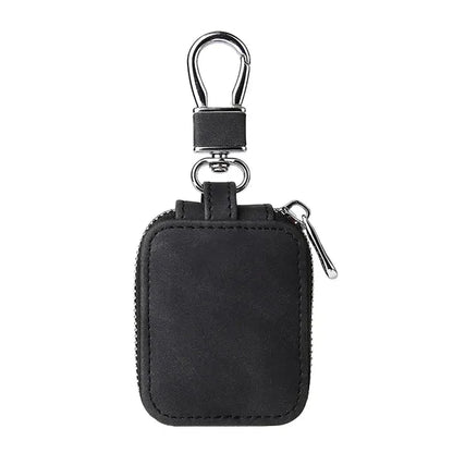 PU Leather Earphone Case With Keychain