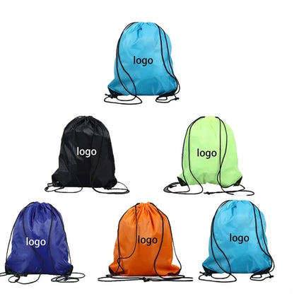 Drawstring Polyester Lightweight Backpack
