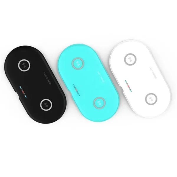 5W/10W Double Charging Phone Fast Wireless Charger Dock